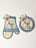Kitchen Corner Oven Mitt & Pot Holder
