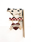 Cow Welcome Sign