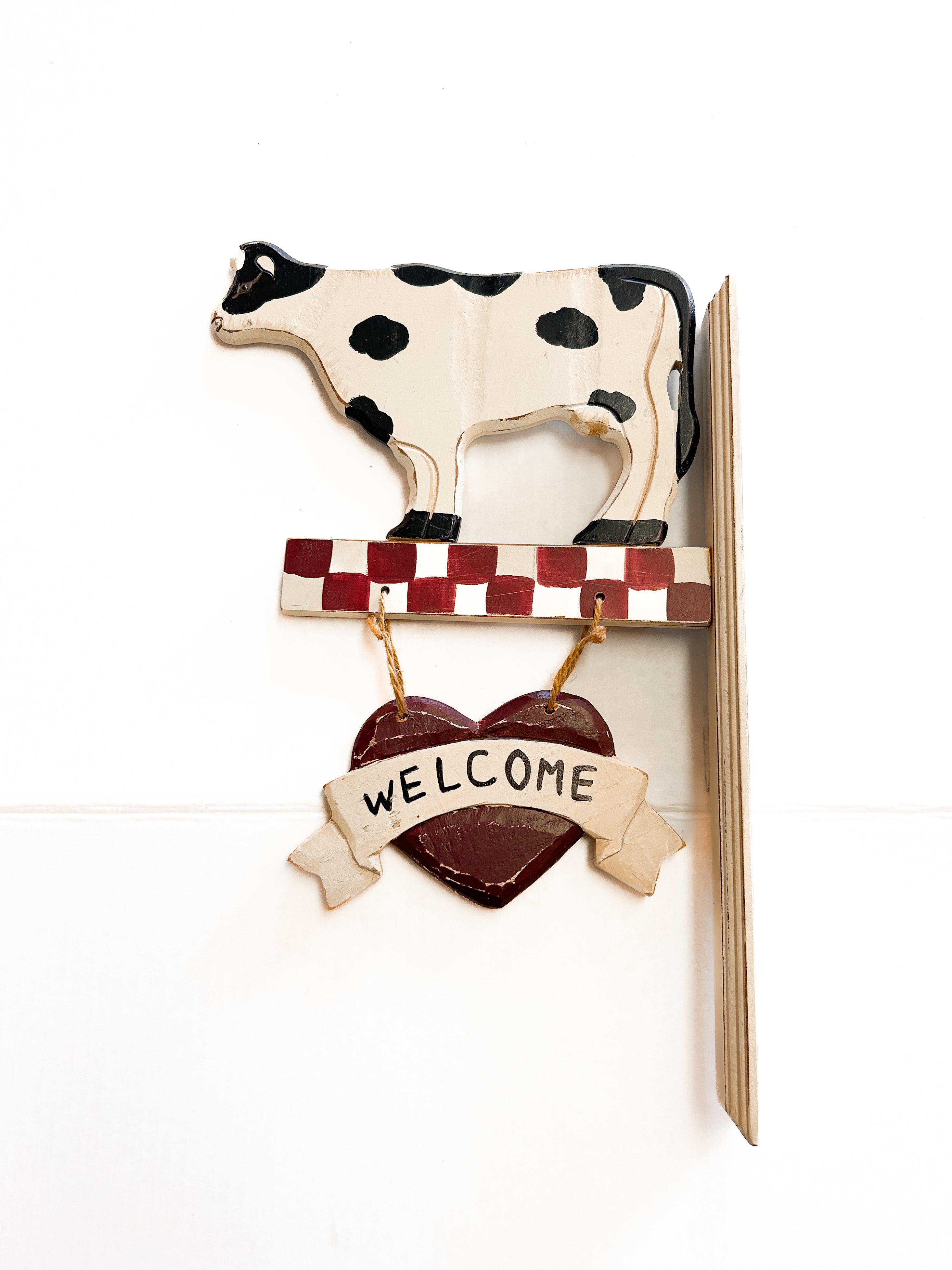 Cow Welcome Sign