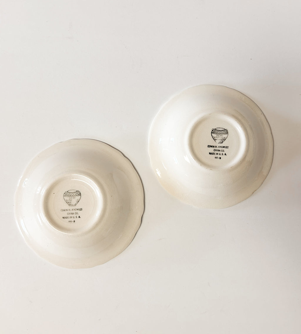 Floral Bowls by Edwin M. Knowles