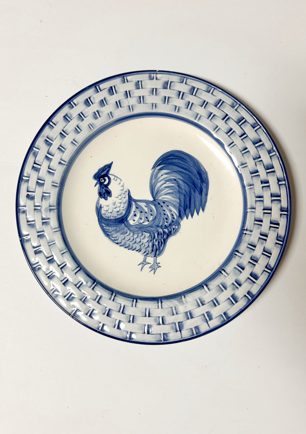 Blue Rooster Plate
