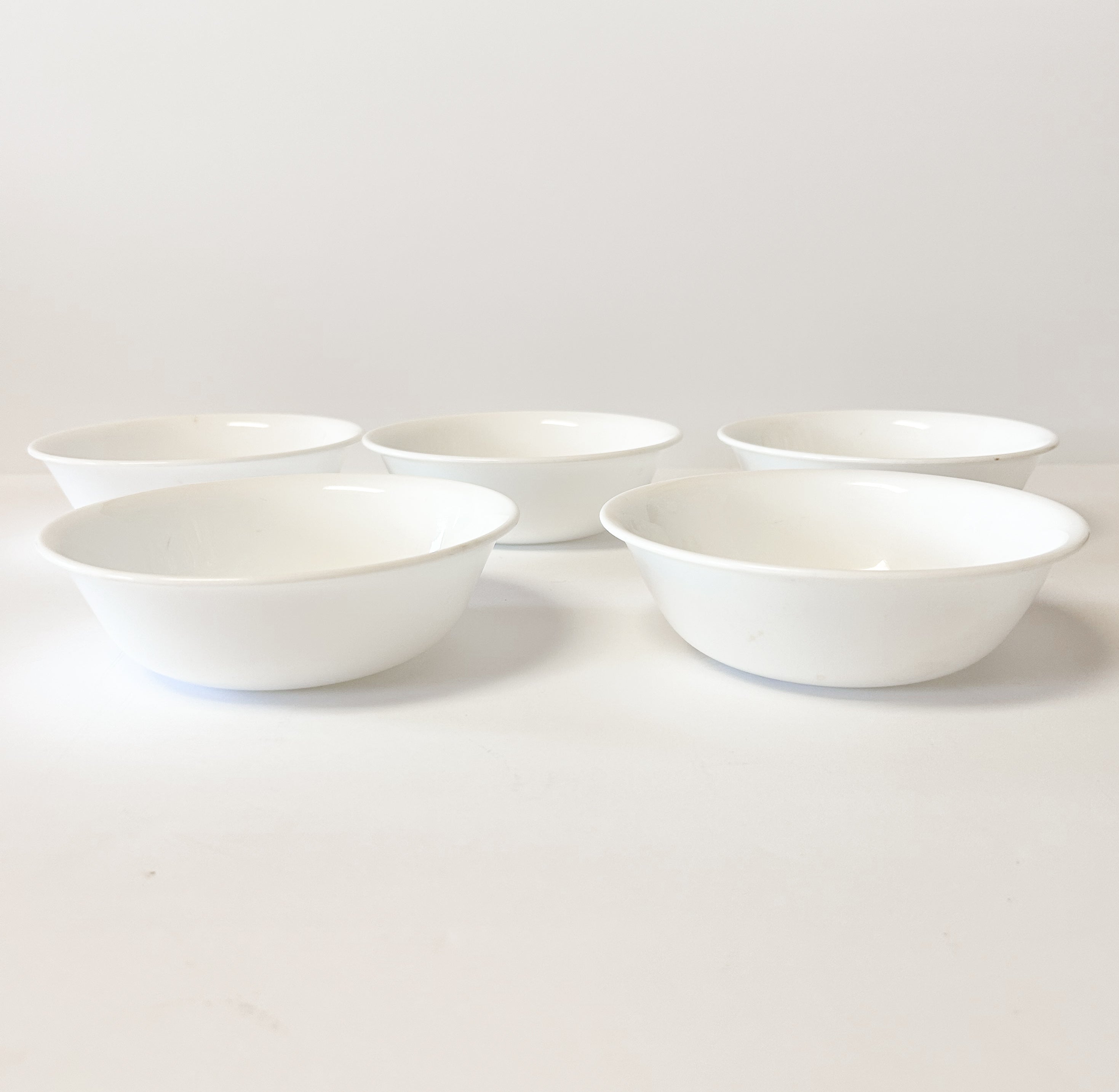 White Corelle Bowls