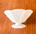 Grape Vine Milk Glass Bowl