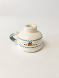 Country cottage style finger candle holder