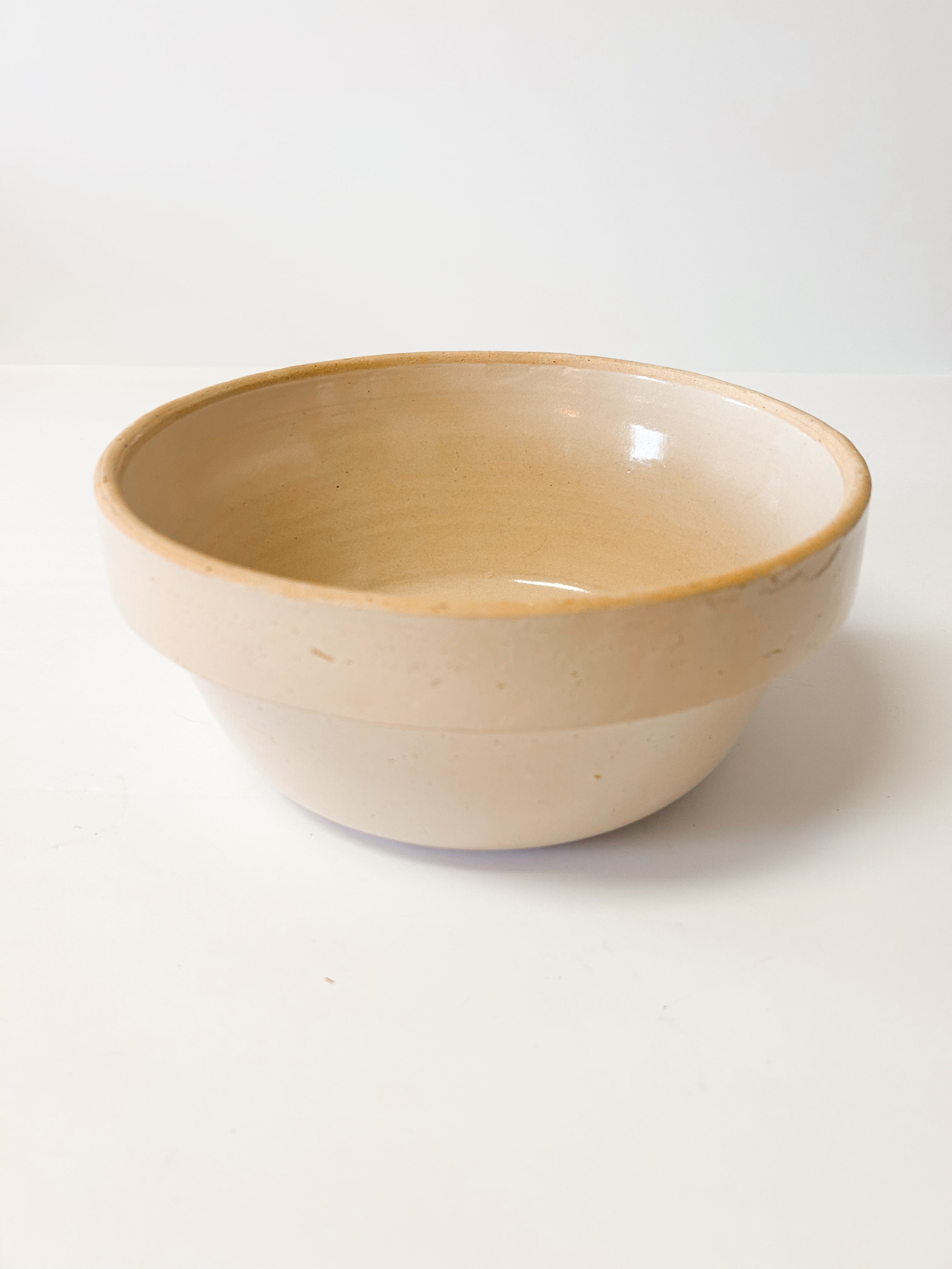 White Stoneware Bowl
