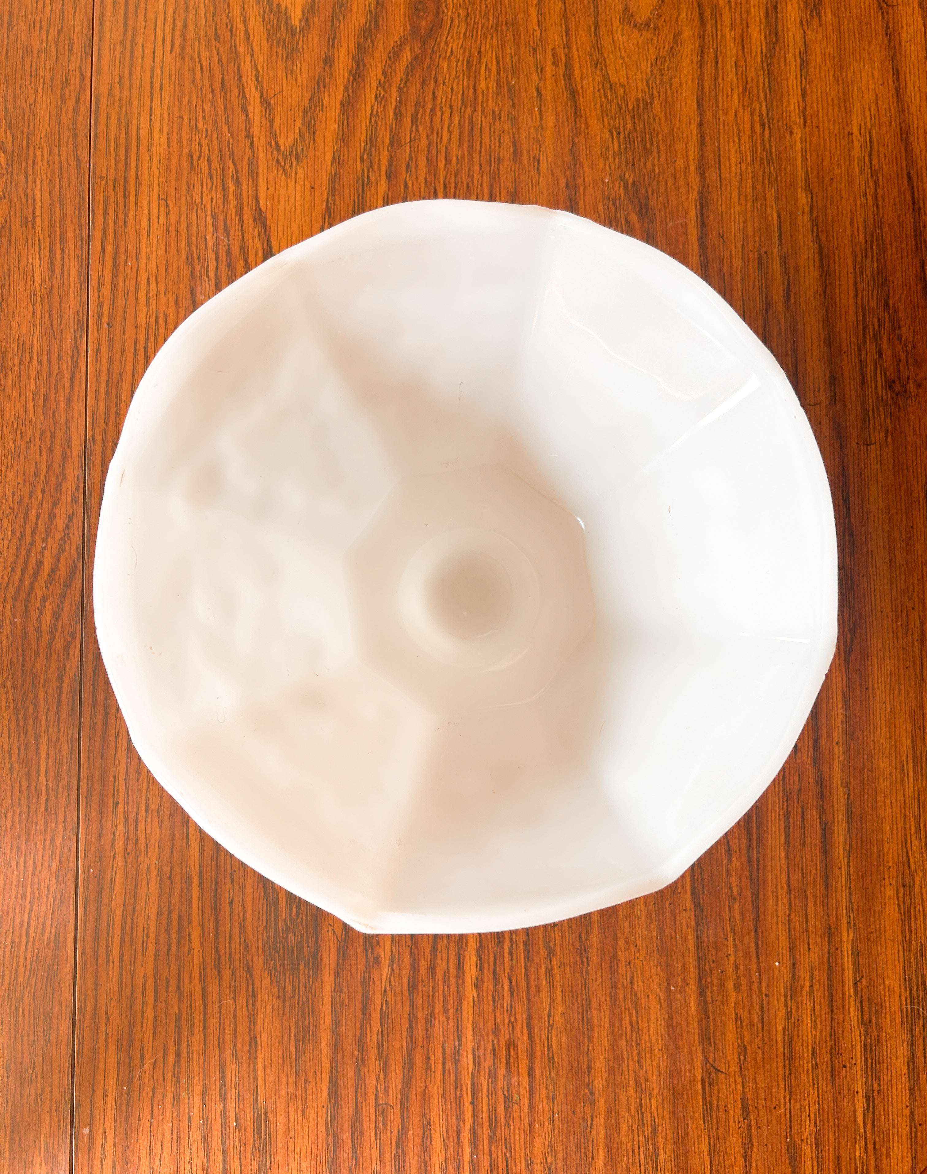 Grape Vine Milk Glass Bowl