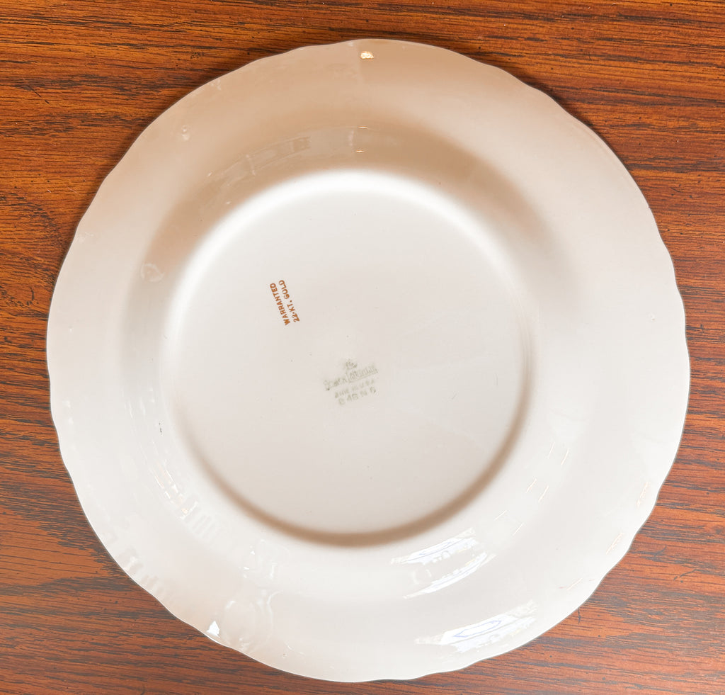 Vintage Chantilly Dinner Plate by Sebring Pottery 10"