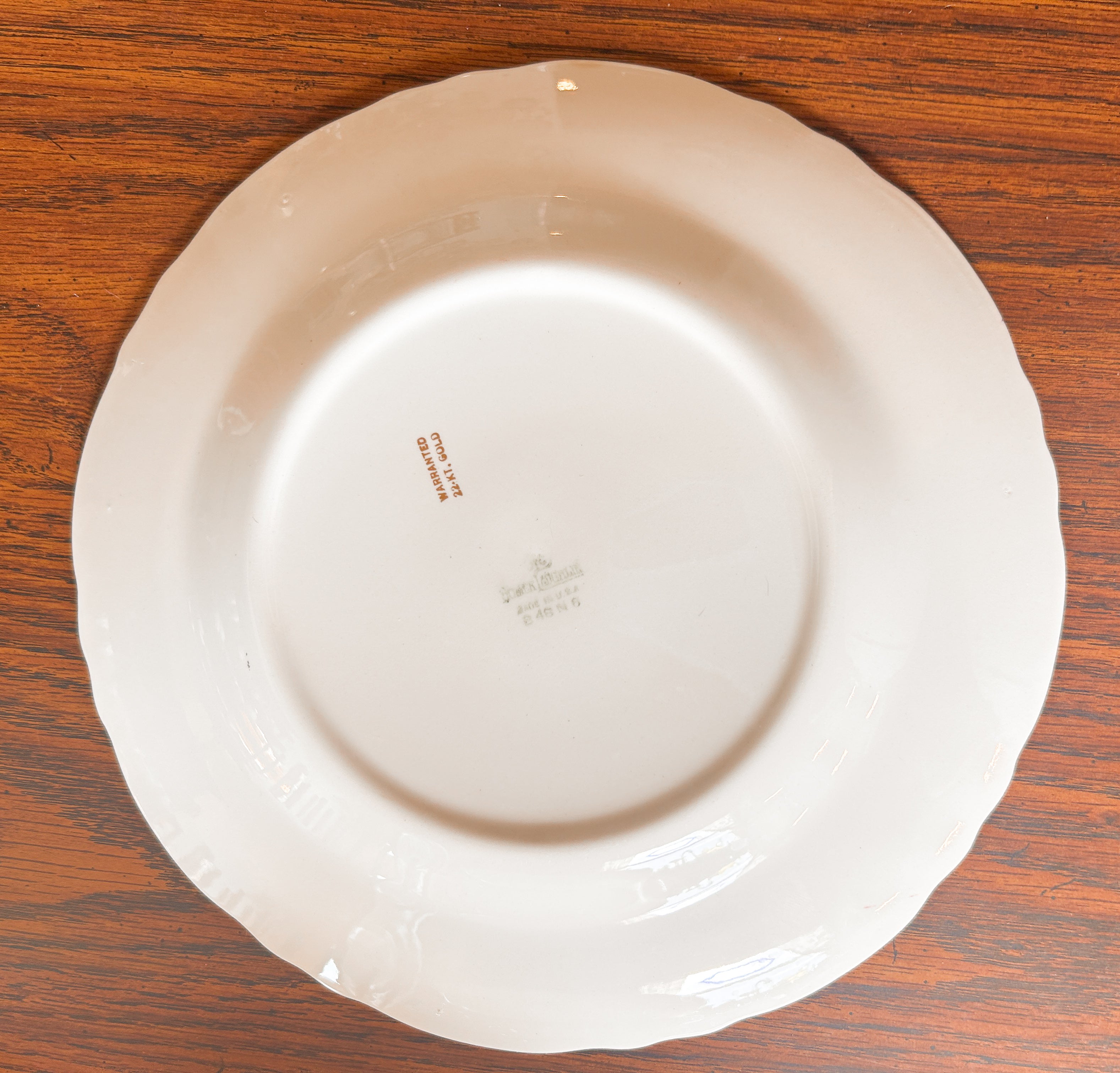 Vintage Chantilly Dinner Plate by Sebring Pottery 10"