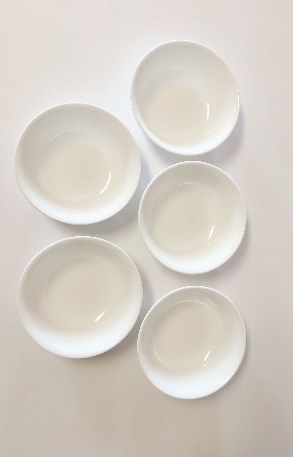 White Corelle Bowls
