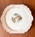 Scalloped Vintage Chantilly Dinner Plate by Sebring Pottery 12”