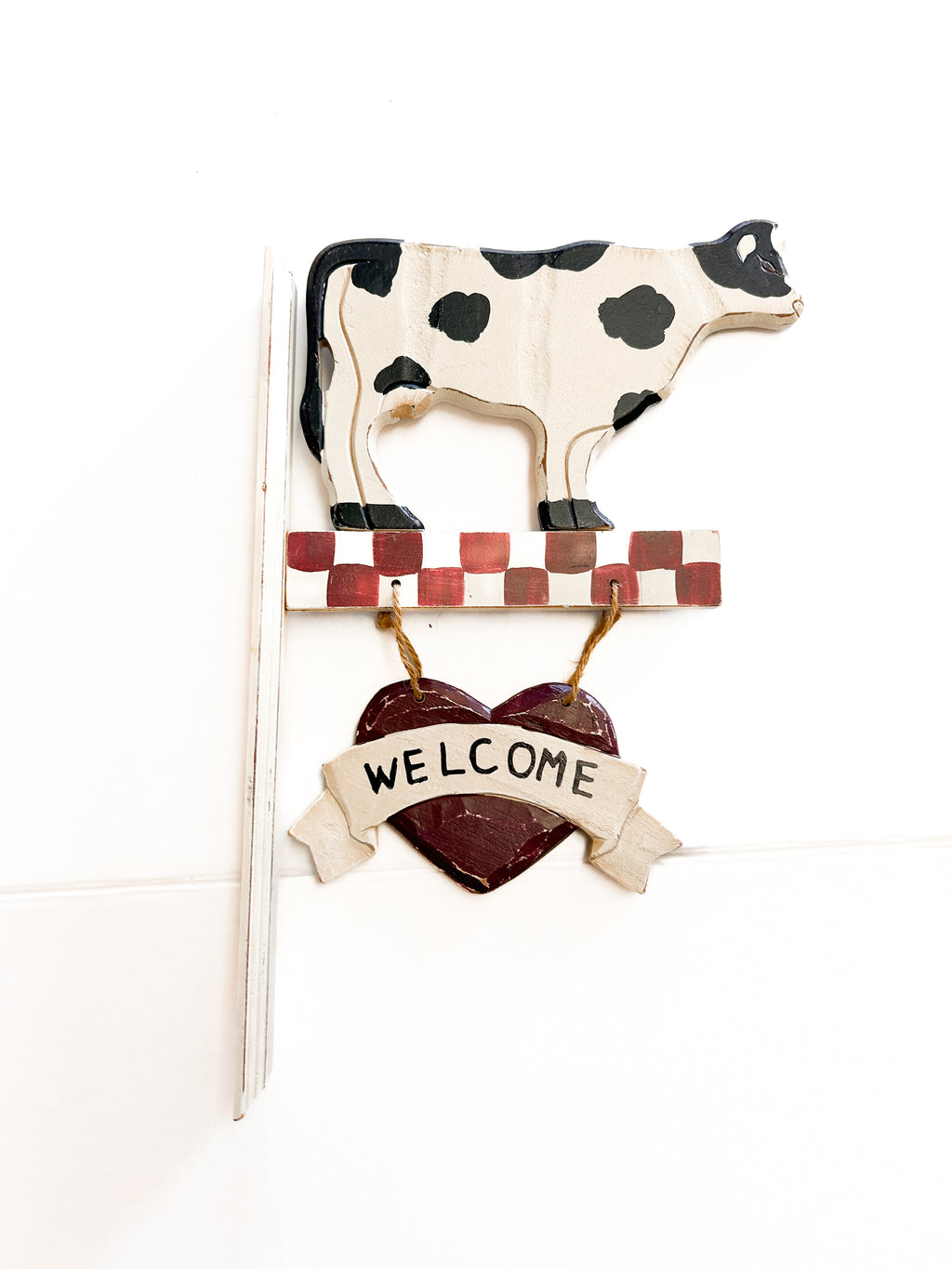Cow Welcome Sign
