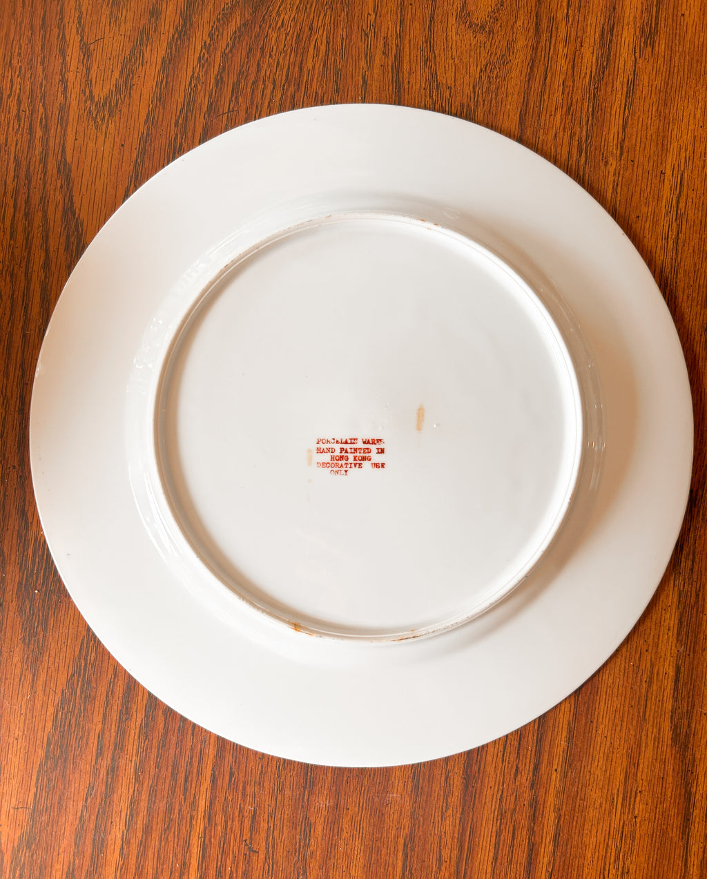 Hand Painted Floral Plate