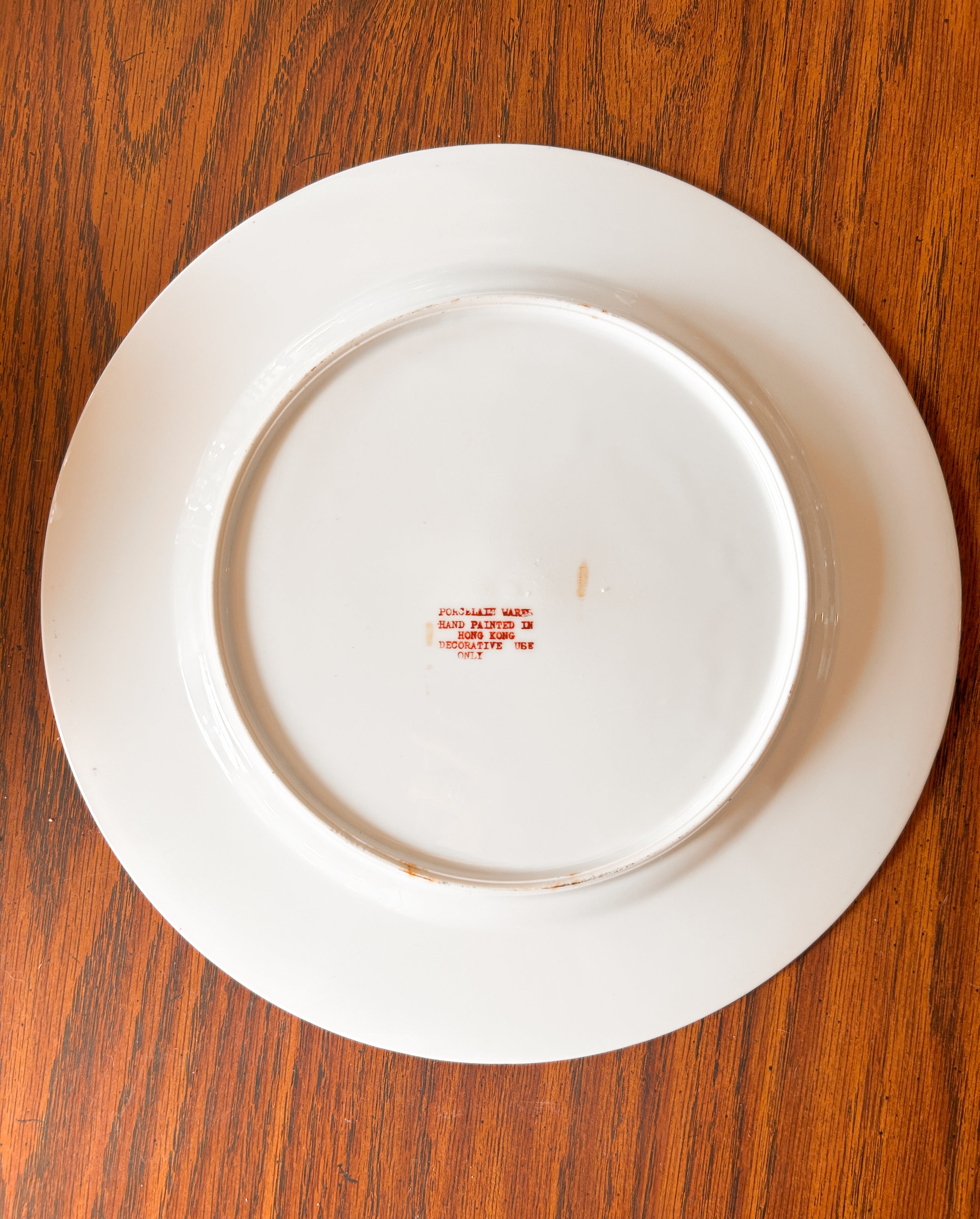 Hand Painted Floral Plate