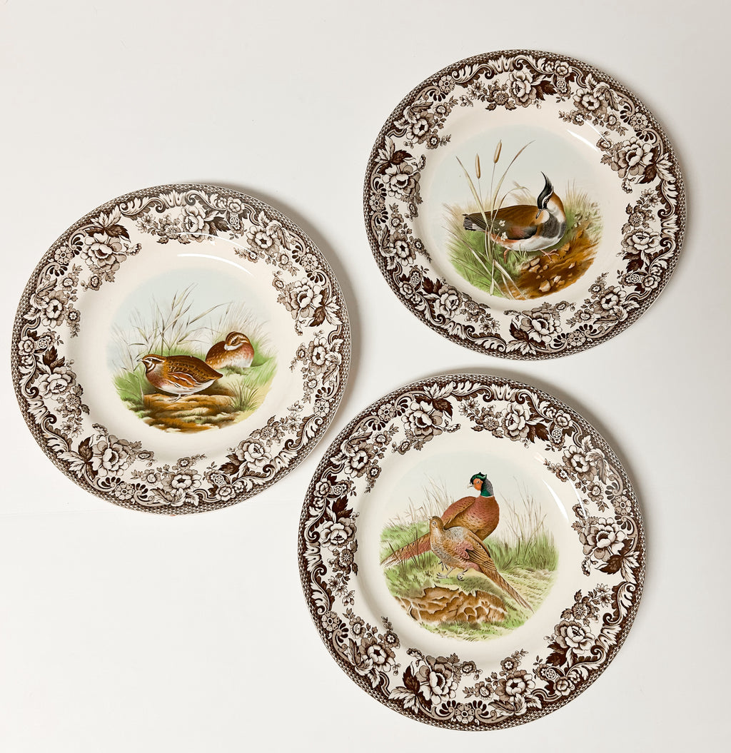Spode Woodland Plate Set